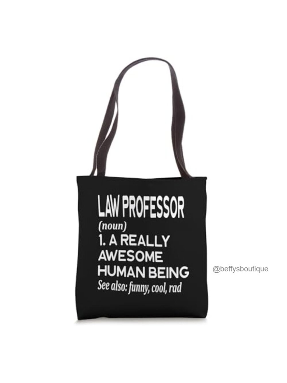 Law Professor Definition Tote Bag, Spun Polyester Canvas, Double-Stitched, 16x16